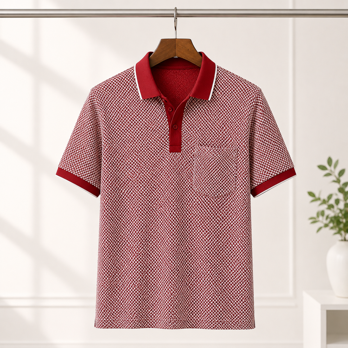 4 Men's Everyday Polo T-Shirts with Pockets ( P-1 )
