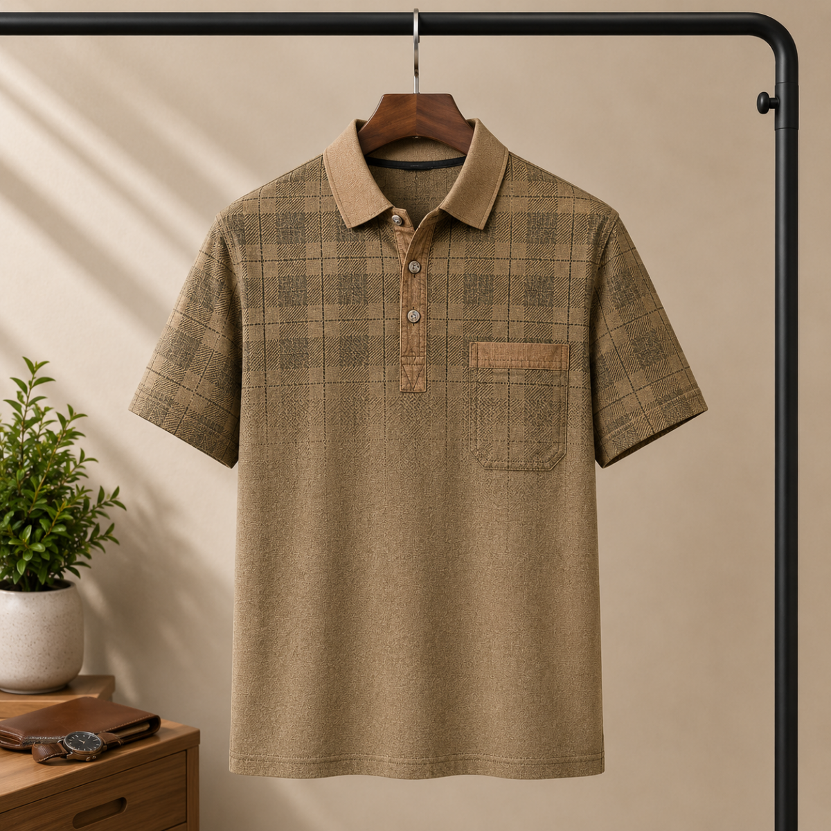 4 Men's Casual Polo Collection With Pockets ( C9 )