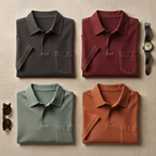 4 Men's Casual Polo Collection With Pockets ( C10 )