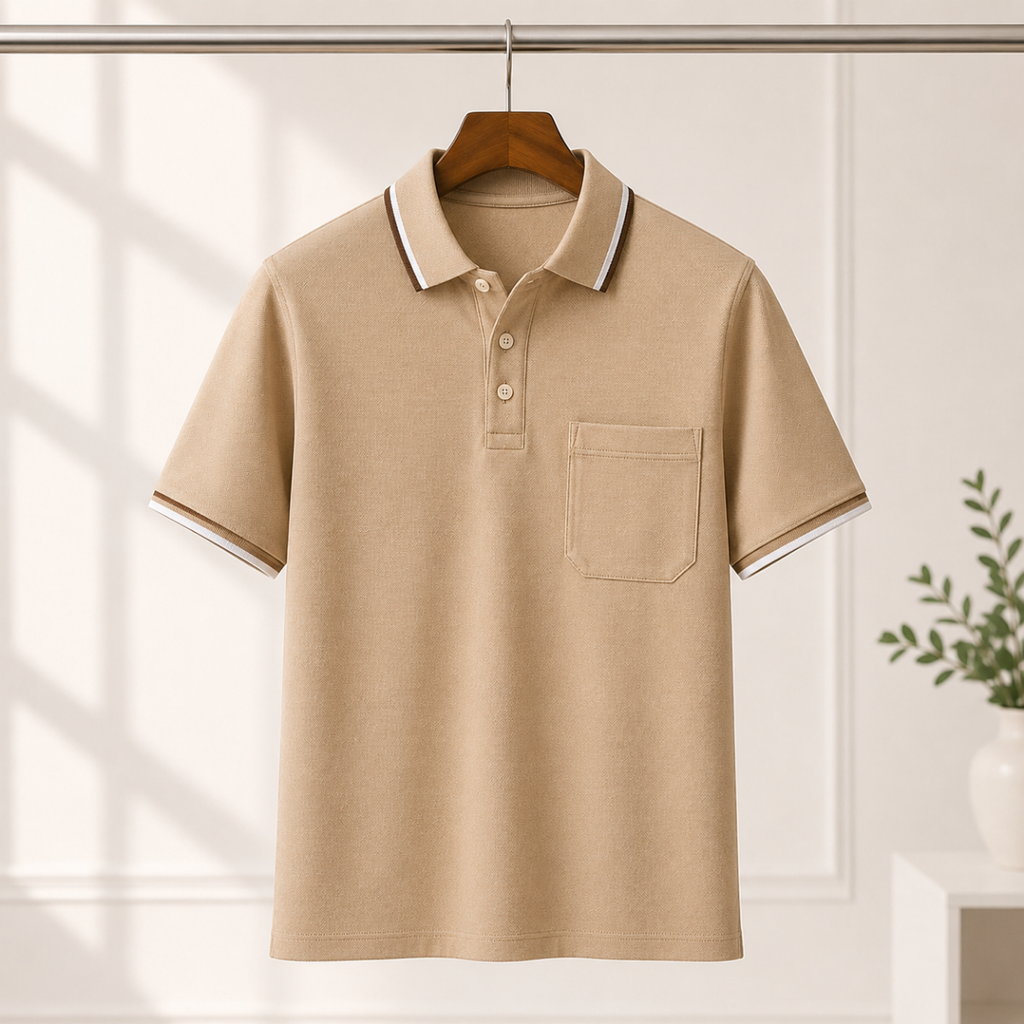 4 Men's Everyday Polo T-Shirts with Pockets ( P-1 )