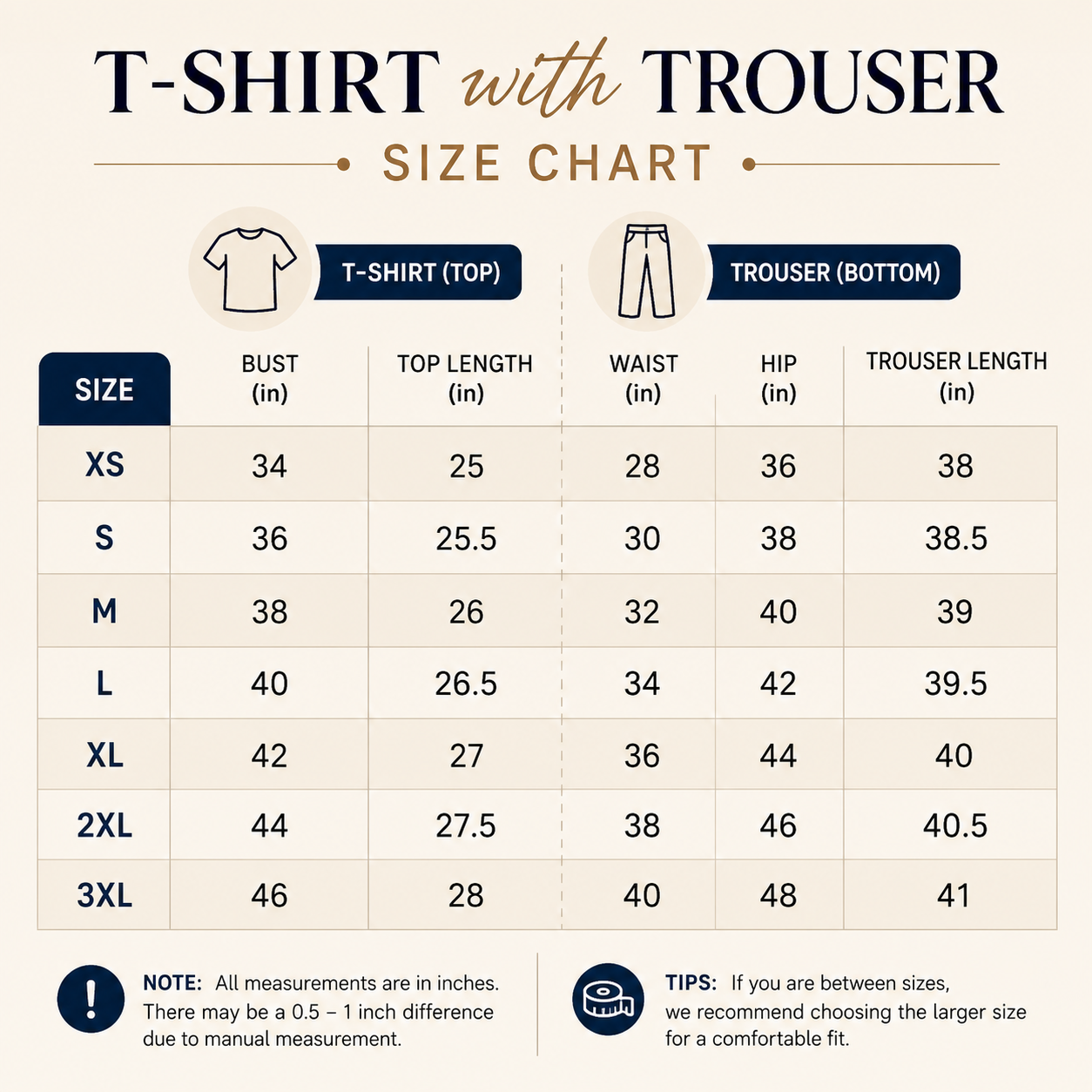 3 Women's T-Shirt with Trouser | Casual Wear ( T10 )