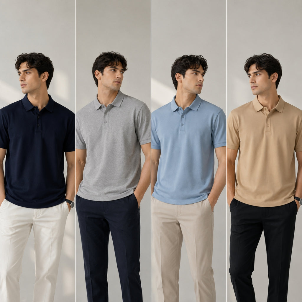 4 Classic Polo T-shirt for Men ( T-6 )