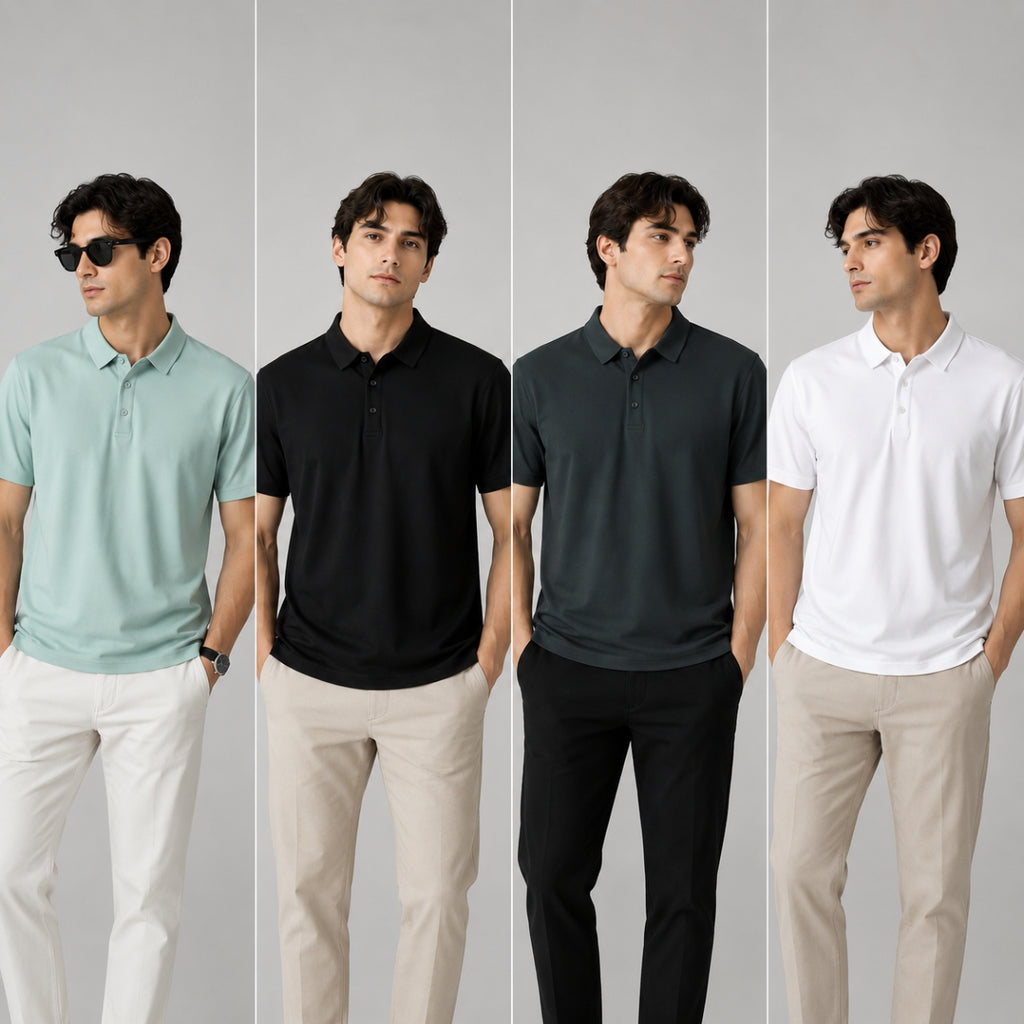 4 Classic Polo T-shirt for Men ( T-7 )