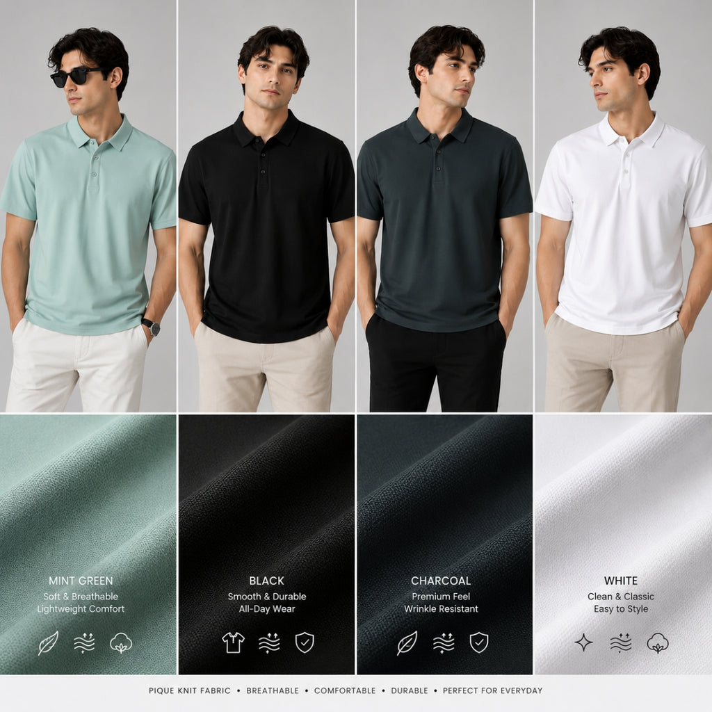 4 Classic Polo T-shirt for Men ( T-7 )